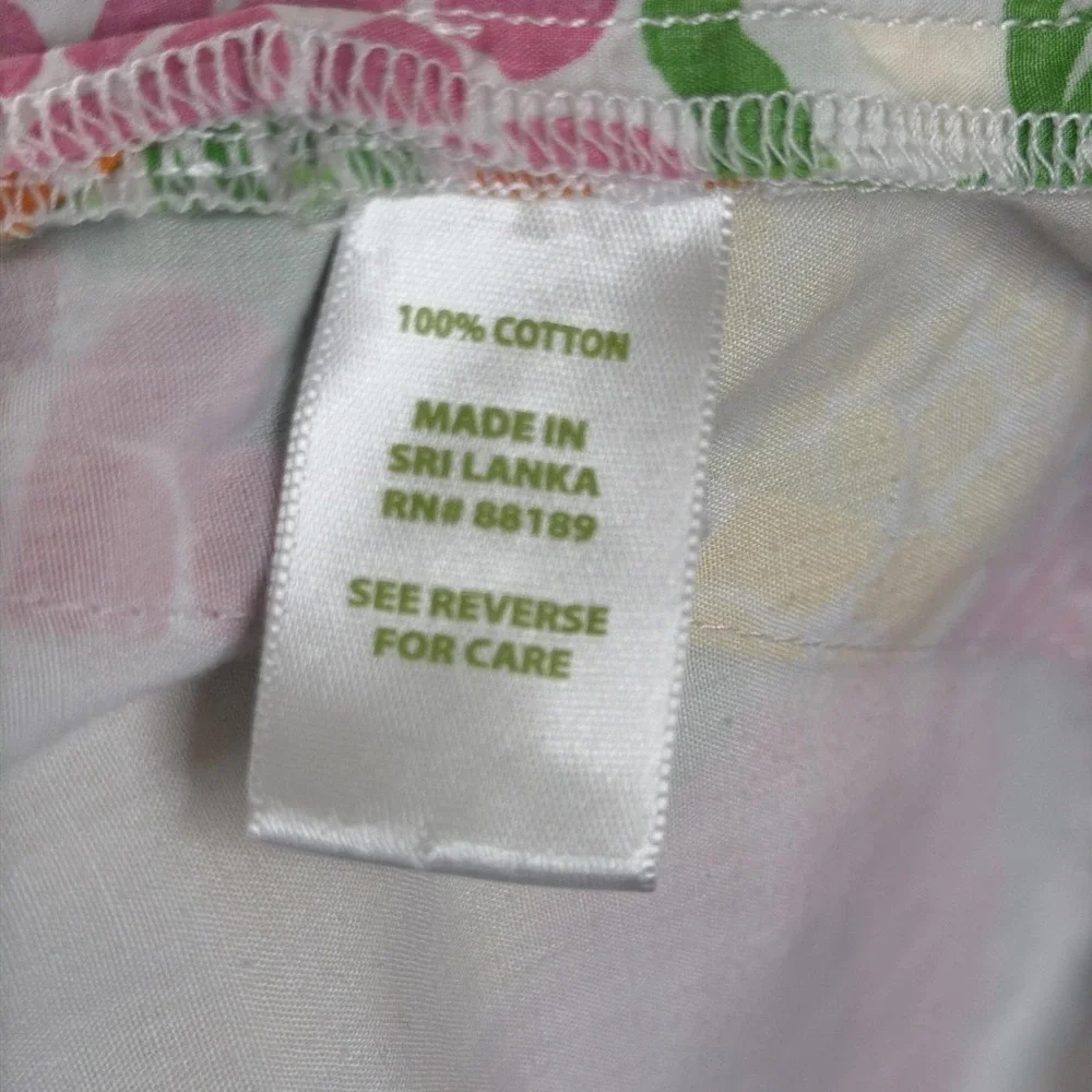 Lilly Pulitzer Shorts Womens 0 Callahan Minnie Zinny Print Cotton Floral Bright‎